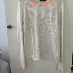 Velvet Graham Spencer Ivory Skyler Open Knit Top